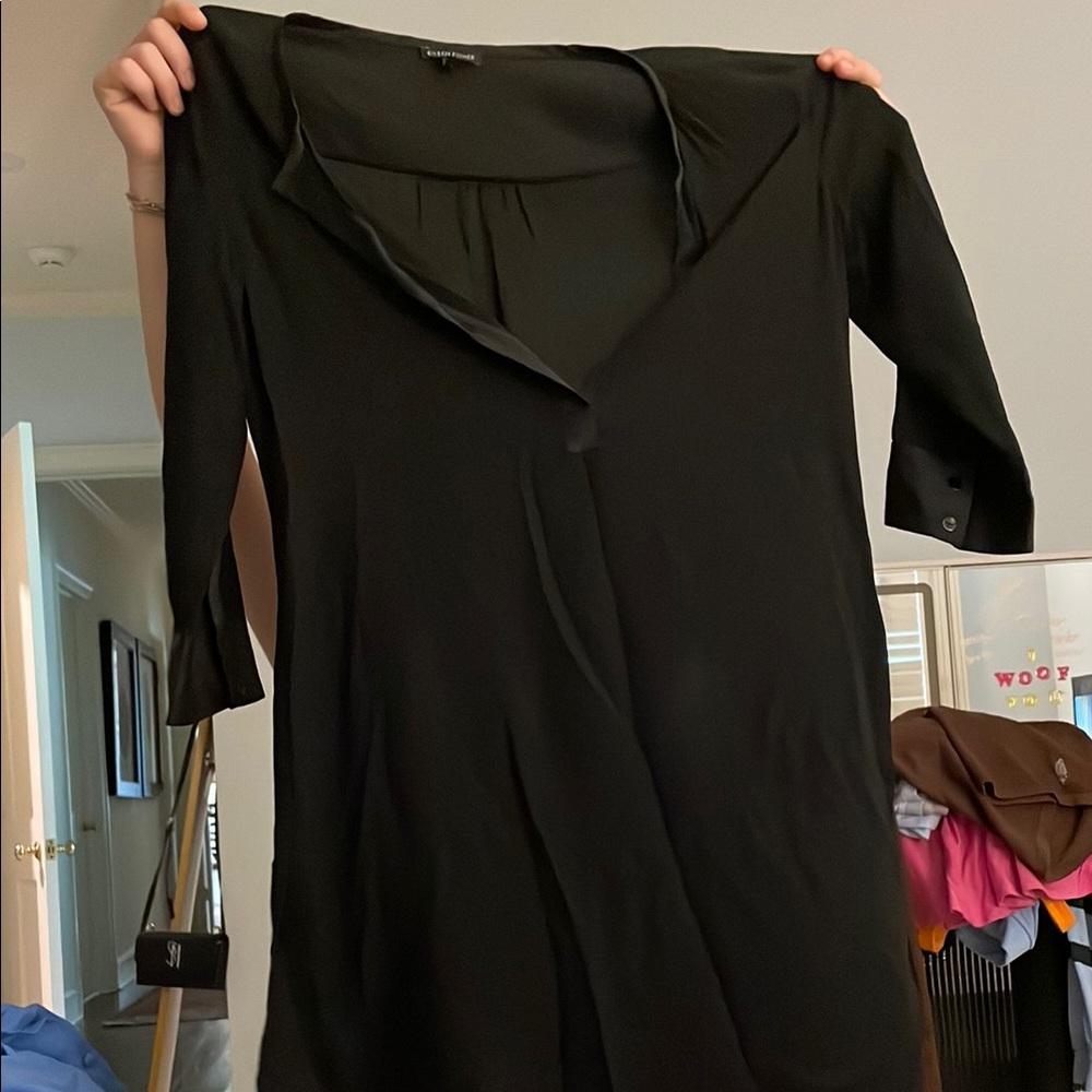 Eileen Fisher Black Blouse